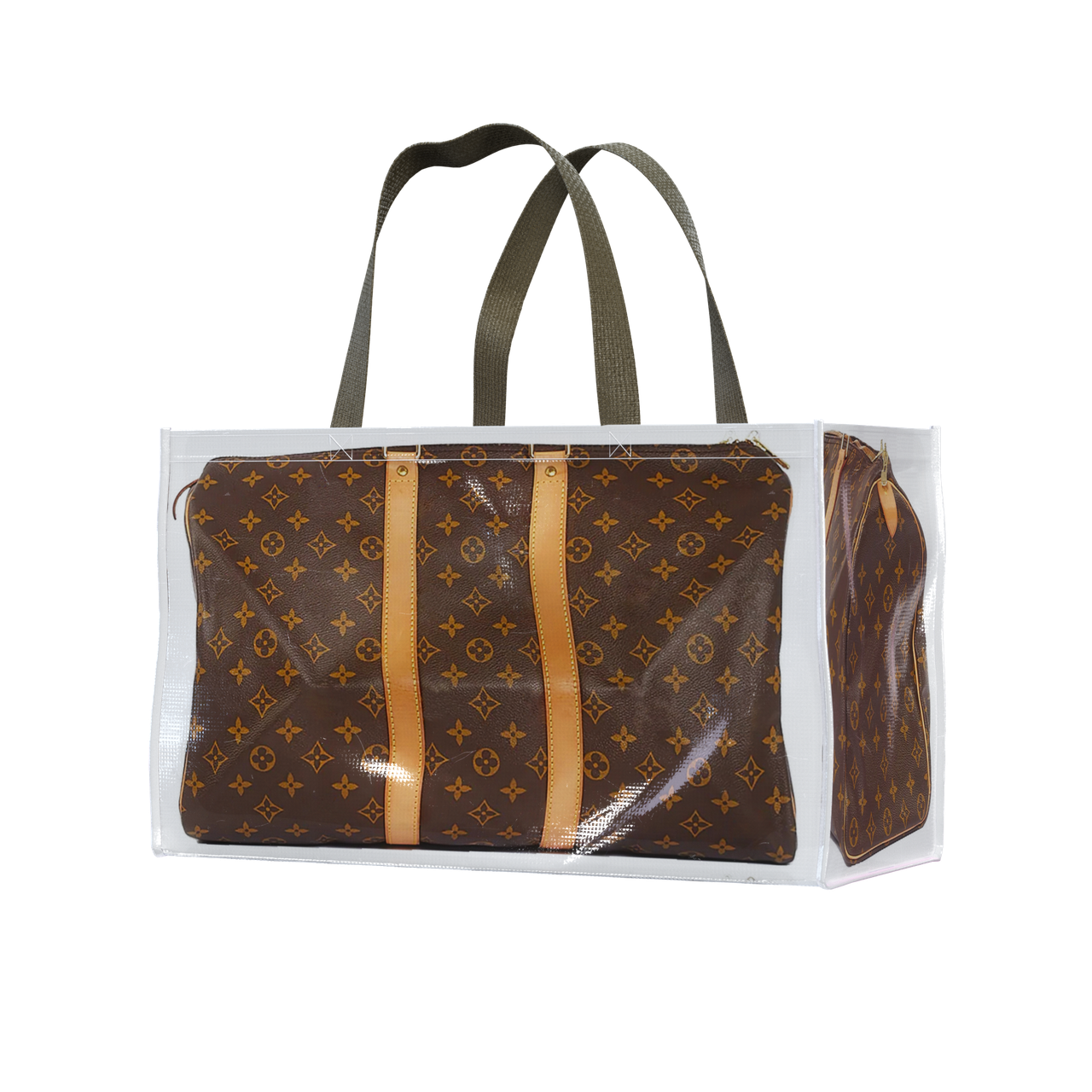 Reusable Grocery Designer Shopping Bag - LV Brown
