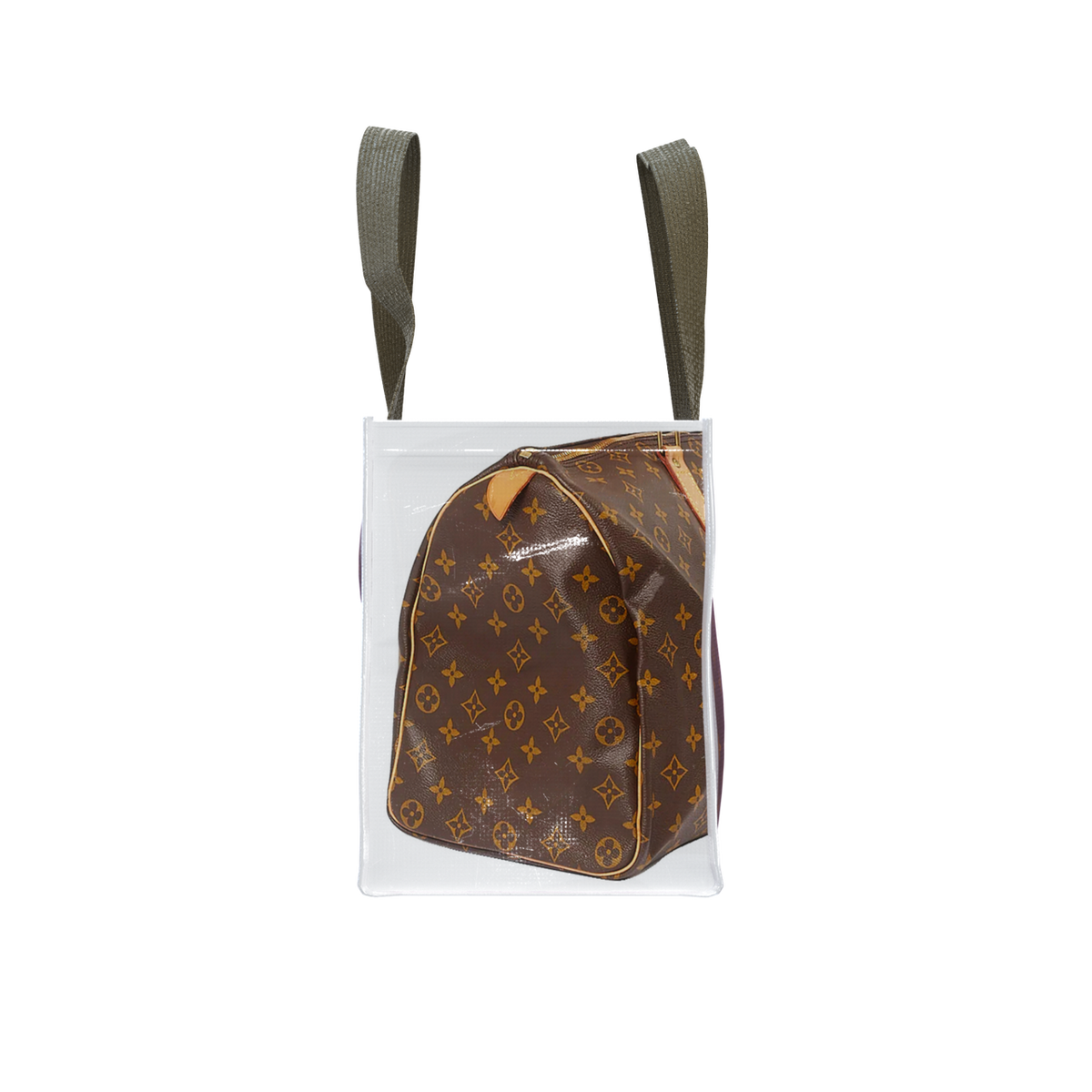 Reusable Grocery Designer Shopping Bag - LV Brown