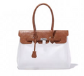 The Jelly Firkin Tote Bag - Crocodile Tan V2
