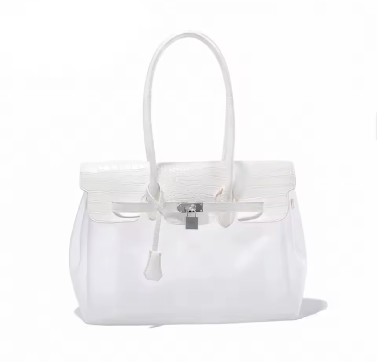 The Jelly Firkin Tote Bag - Crocodile White V2