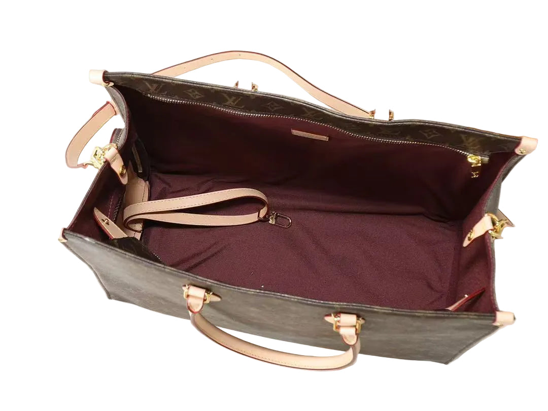On the Go Luxury Pet Dog Carrier Side Mesh Window Tote with Shoulder Strap - Brown