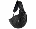 Quilted Pet Dog Puppy Carrier Sling - Black