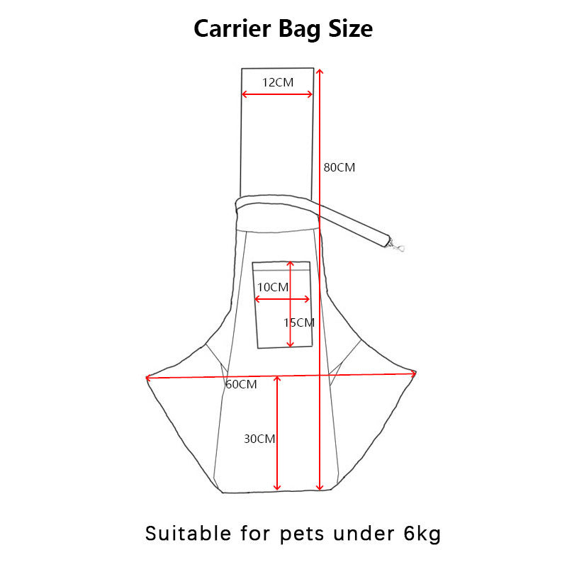 Luxury Monogram Dog Sling Carrier - Brown