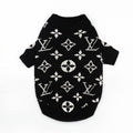 Monogram Dog Knit Jumper - Black