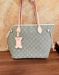 Woof Luxury Bone Pet Carrier Tote Bag -  Pistachio
