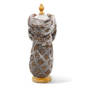 Faux Fur Monogram Dog Dressing Gown - Brown