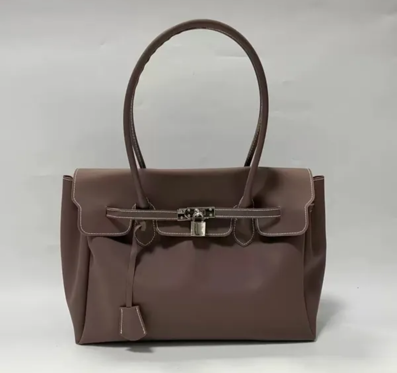 The Jelly Firkin Matte Tote Bag - Chocolate Brown