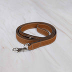 Luxe Lock Clasp Dog Collar and Lead Set - Tobacco Brown