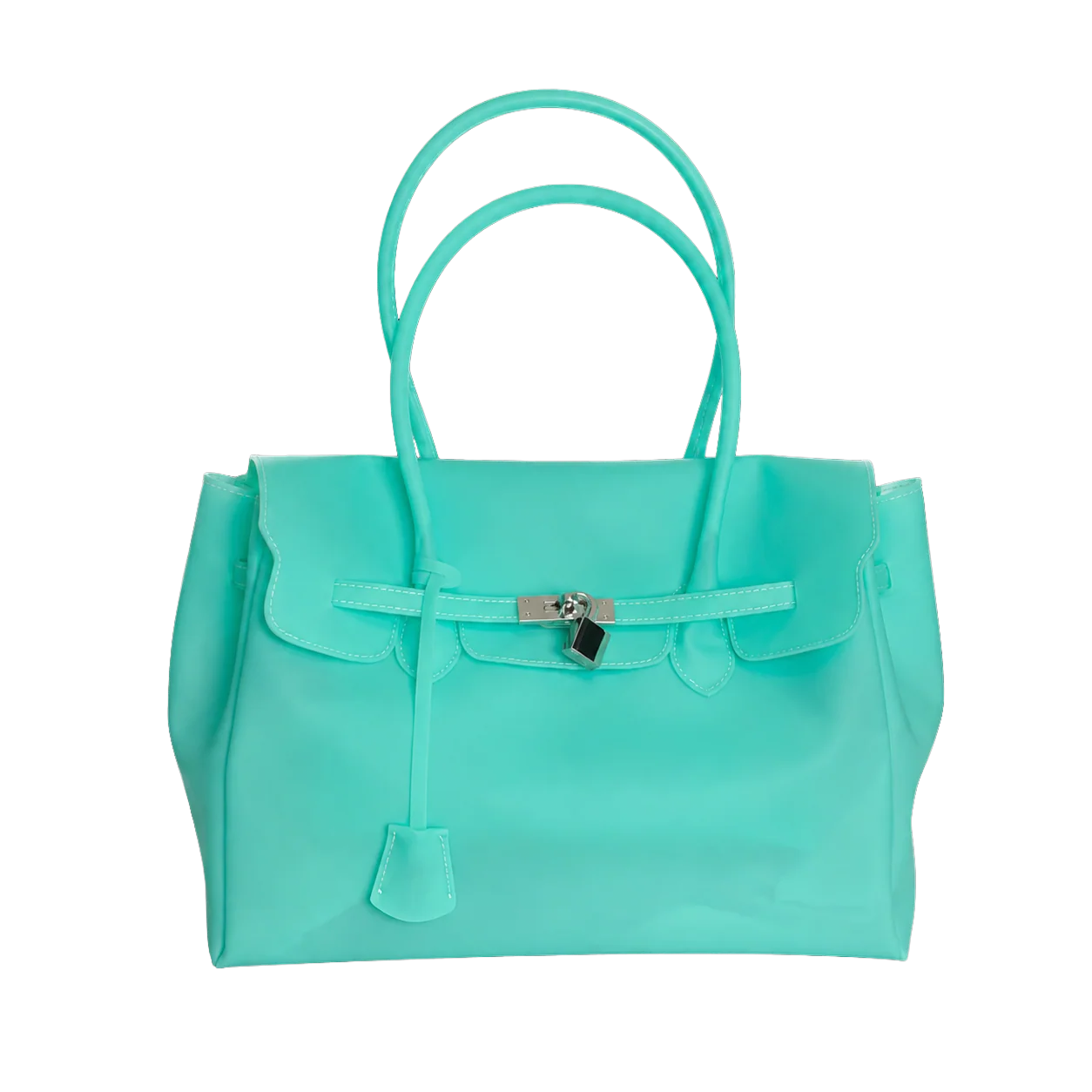 The Jelly Firkin Matte Tote Bag - Turquoise