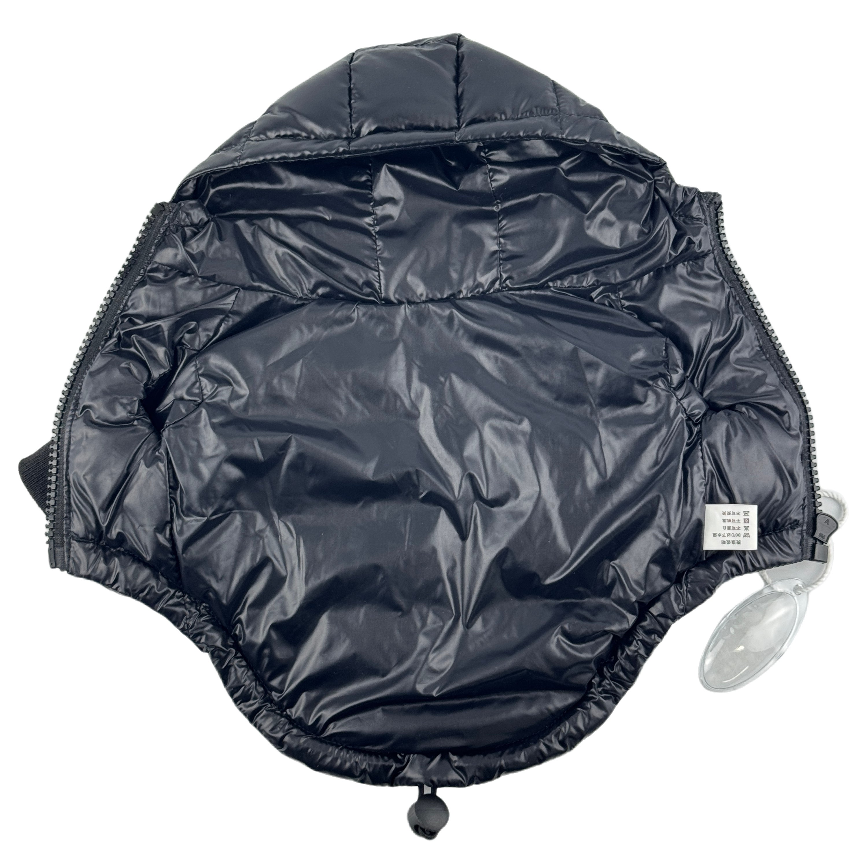 Down Feather Dog Designer Puffer Coat - Black
