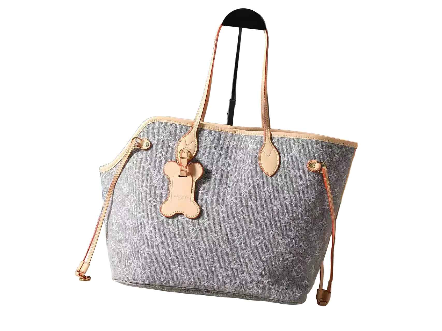 Woof Luxury Bone Pet Carrier Tote Bag - Grey