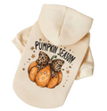 Pumpkin Season Leopard Print Bow Dog Hoodie