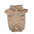 Grucci Classic Collar Polo Dog Jumper - Beige