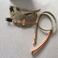 Woof Luxury Dog Harness & Lead Set - Khaki