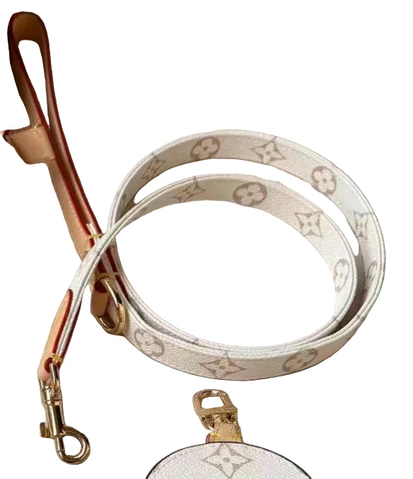 Woof Luxury Dog Lead - Cream Dune