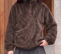 The Faux Fur Dog Carrier Sling Jacket - Chocolate Brown