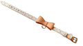 Woof Luxury Dog Collar with Bowtie - Cream Dune