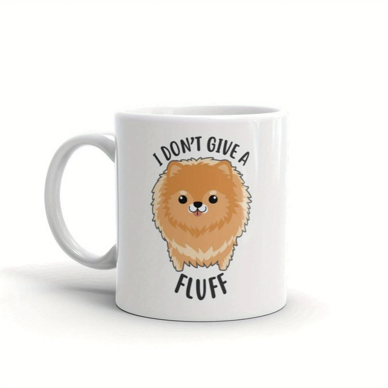 Pomeranian Coffee Mug – "I Don’t Give A Fluff"