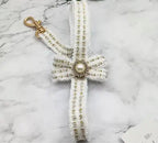 Tweed Lead - White/Gold