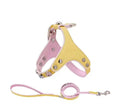 Rhinestone Harness Set Pastel Yellow/Pink