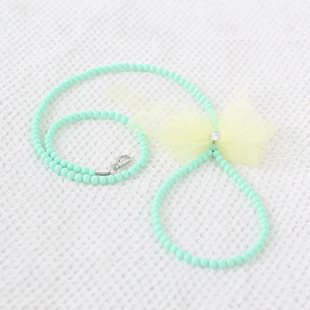 Beaded Lead - Mint Green