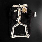 Pearl Edge Cardigan - Black/White