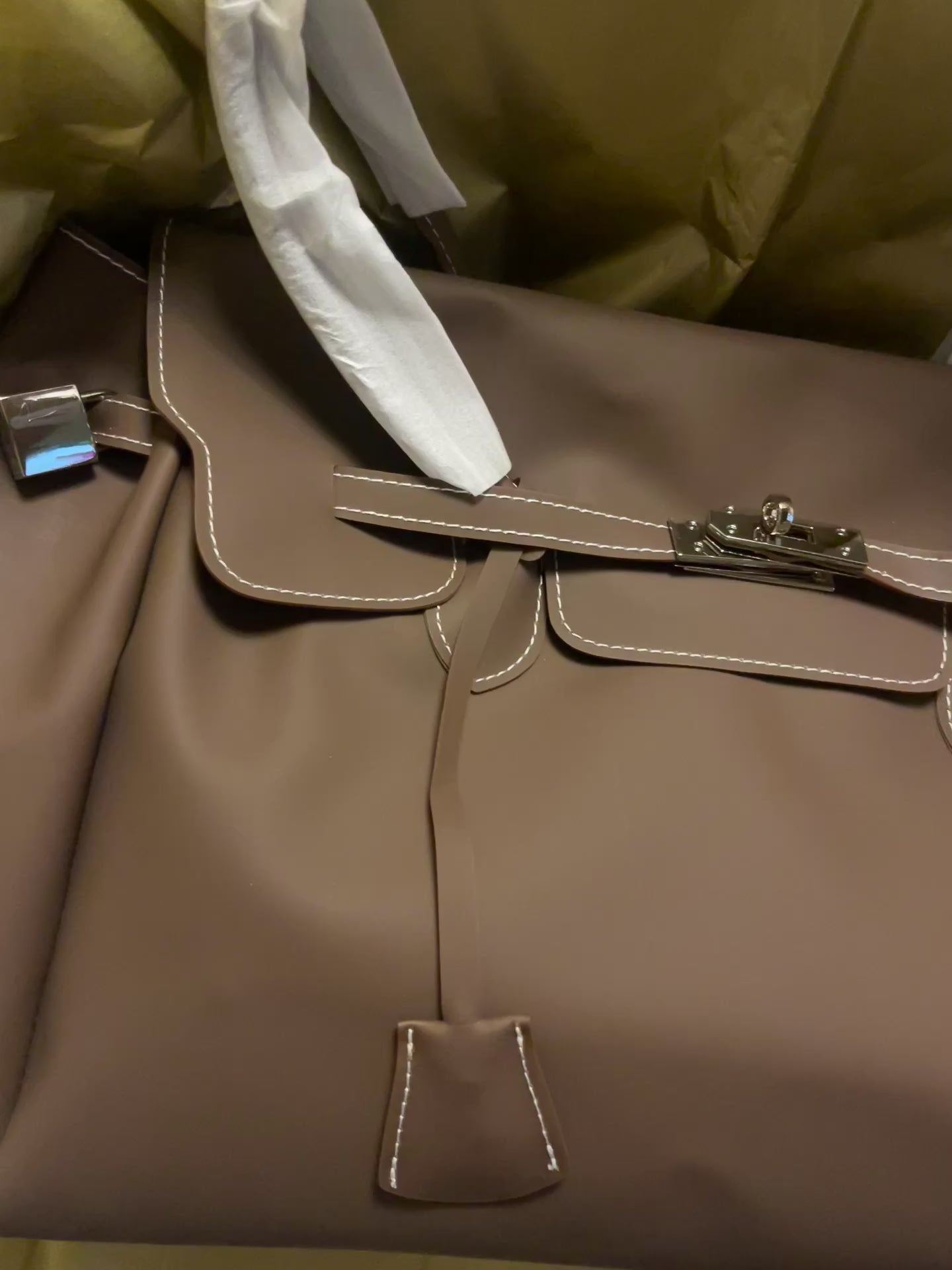 The Jelly Firkin Matte Tote Bag - Chocolate Brown