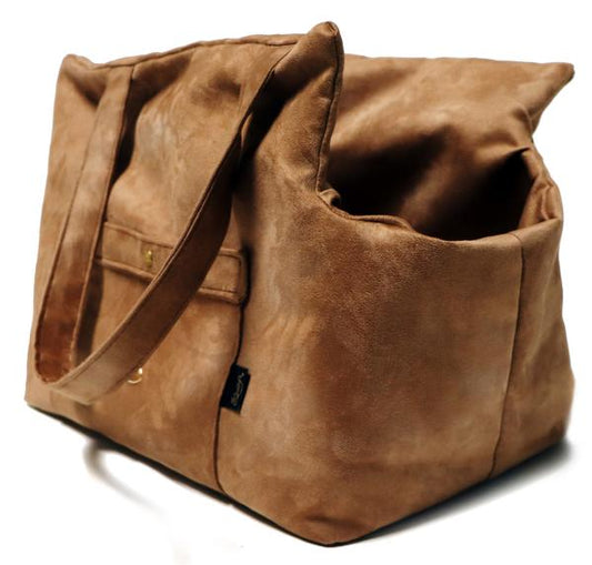 Suzy's Fashion for Dogs Xuede Camel Pick & Sleep Dog Carrier
