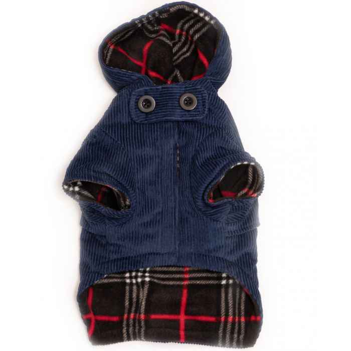 Corduroy Toggle Coat Blue
