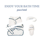 Paws Hotel Eyemask, Gown and Slipper Set - White