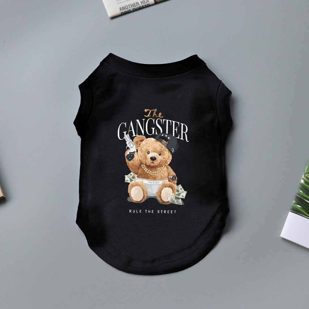 The Gangster Rule The Street Tee - Black