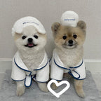 Paws Hotel Eyemask, Gown and Slipper Set - White