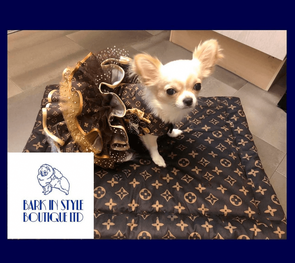 Dog Flower Mat - Brown