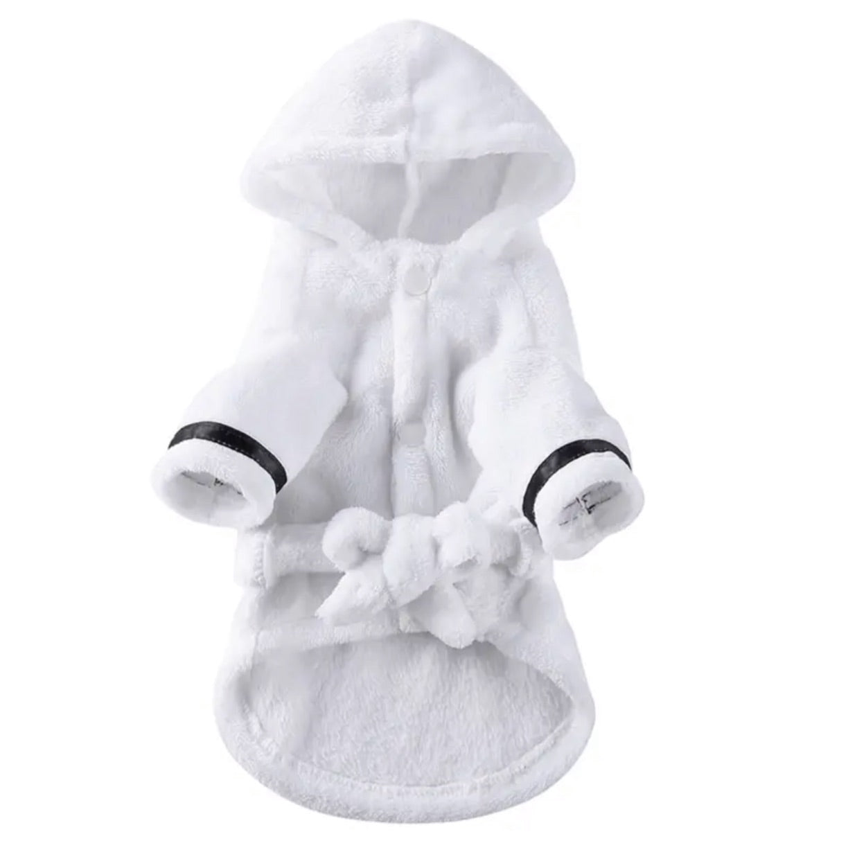 Dog Dressing Gown Robe - White