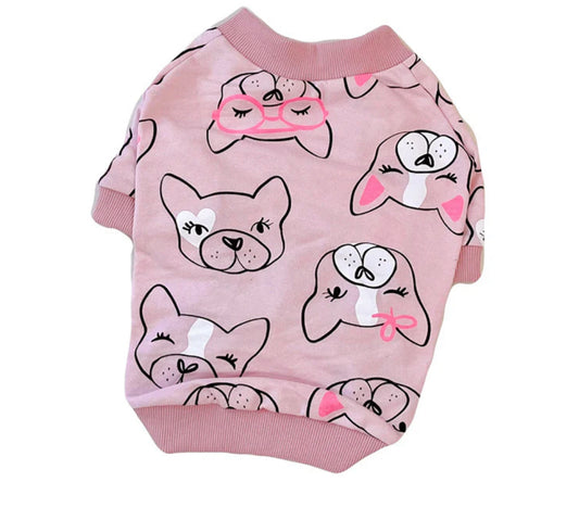 Frenchie Lashes Jumper - Pink