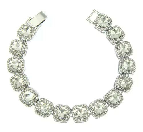 Bling Rhinestone Necklace - Gold/Silver