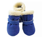 Faux Sherpa Dog Boots