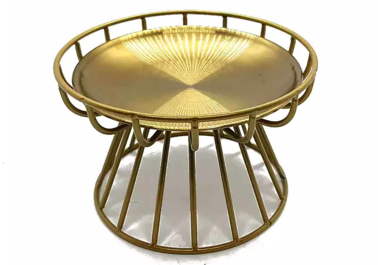 Stainless Steel Gold Feeding Bowl
