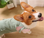 Dog Overalls Romper - Sage Green