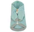 Cable Knit Zip Jacket with a Hood - Mint