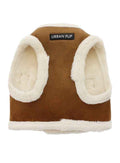 Urban Pup Luxury Brown & Cream Faux Shearling Harness
