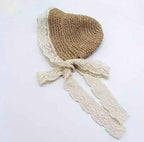 Straw Weave Summer Hat - Brown