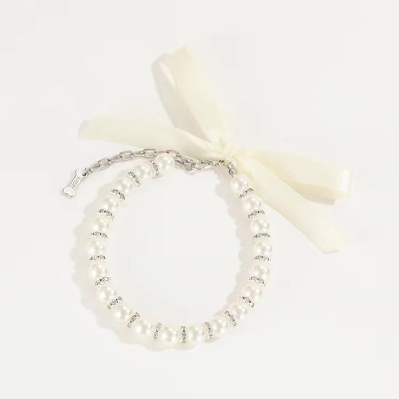 Pearl Dog Necklace