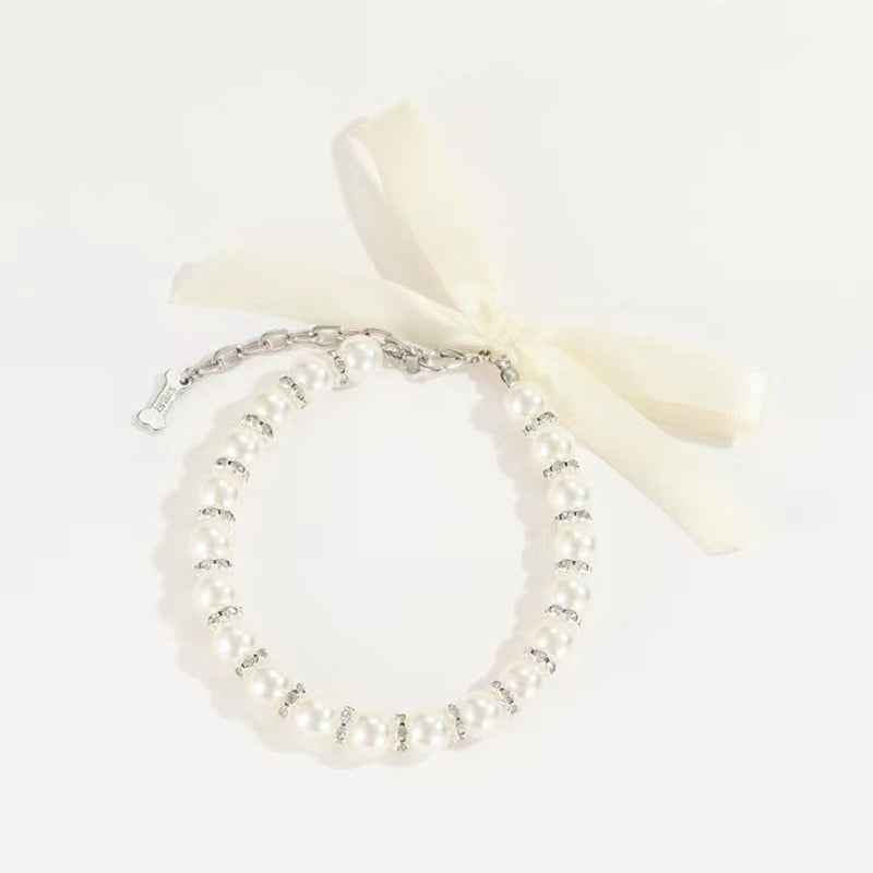 Pearl Dog Necklace