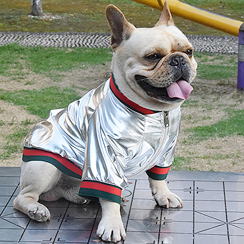 Metallic Drip Jacket - Silver