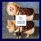 Reversible Dog Coat -Brown/Beige