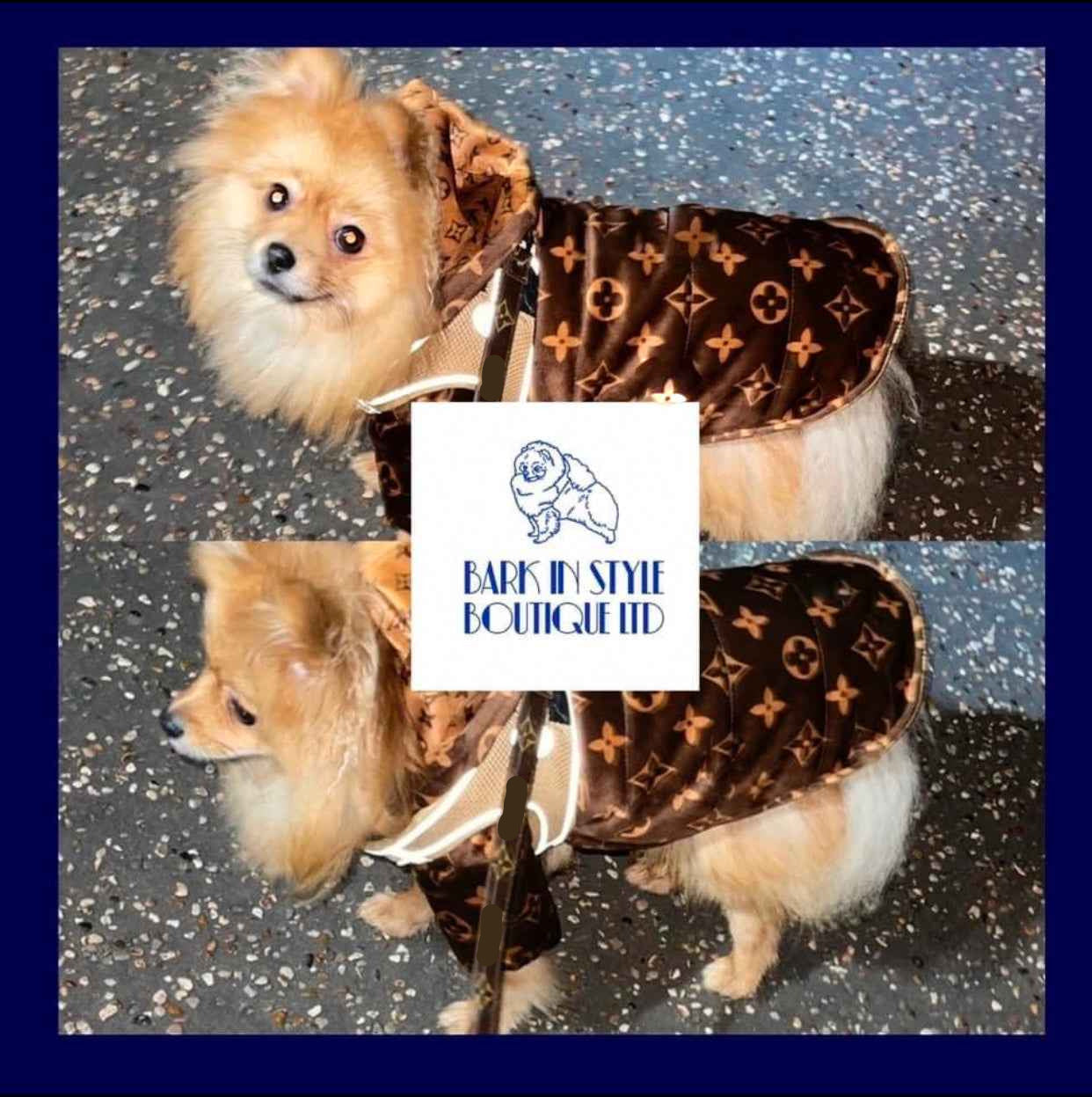 Reversible Dog Coat -Brown/Beige