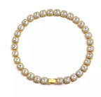 Bling Rhinestone Necklace - Gold/Silver