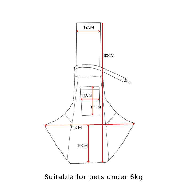 Faux Fur Dog Sling Carrier - Camel
