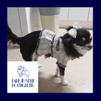 Tweed Dress and Hair Bow